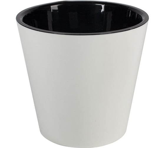 Изображение товара Горшок для цветов Ingreen London, на колесах, 15.7 л белый 249350