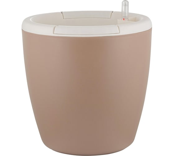 Изображение товара Горшок для цветов Ingreen Munchen, с автополивом, 9 л, молочный шоколад 249366