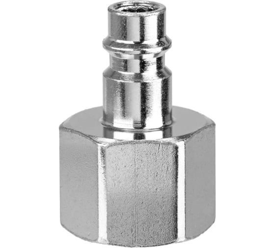 Изображение товара Штуцер Aurora папа с внутренней резьбой 1/2F, никелированная сталь, без упаковки, фасовка 50шт 40605