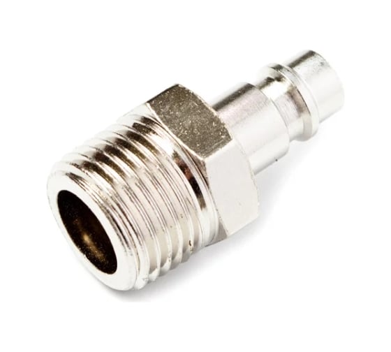 Изображение товара Штуцер Aurora папа с наружной резьбой 1/2M, никелированная сталь, уп. 1шт 39242