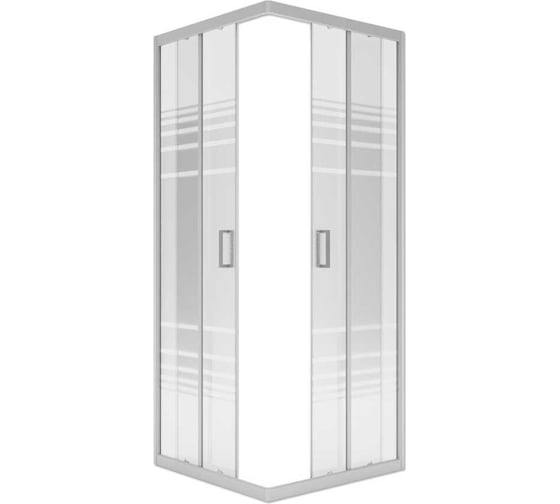 Изображение товара Душевое ограждение Метакам Universal Grey 800x800x1950 (стекло текстурированное) 4650208869723