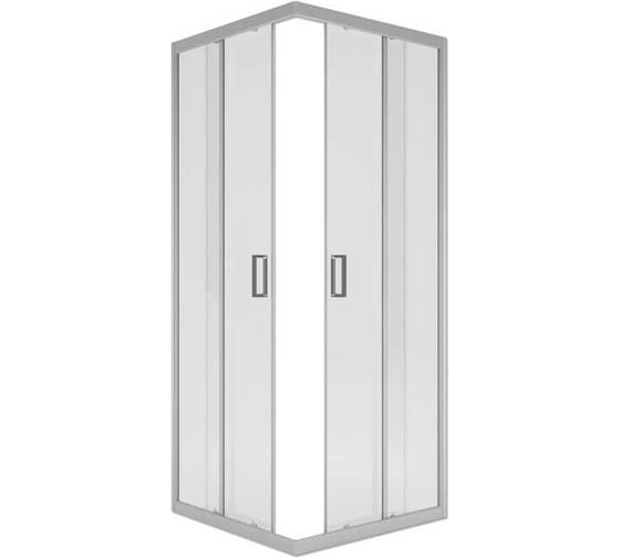 Изображение товара Душевое ограждение Метакам Universal Grey 900x900x1950 (стекло прозрачное) 4650208869686