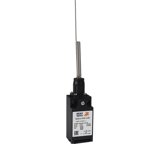 Изображение товара Выключатель концевой КЭАЗ OptiLiS D4N-8180 пружина со стержнем кошачий ус EN 50047 XCKT2106P16 365324