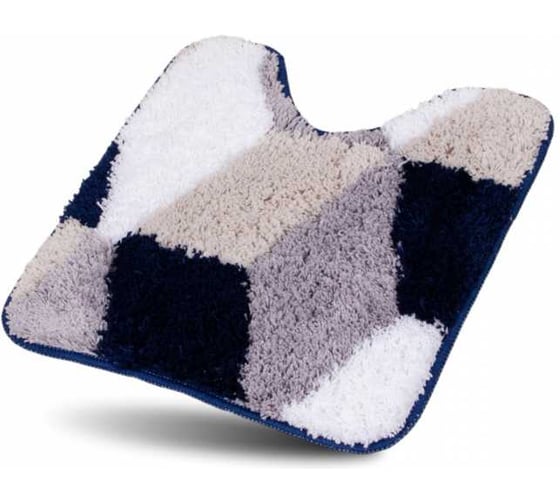 Изображение товара Коврик в туалетную комнату JOY HOME 50x50 HJ-A011 Орнелла синий14742