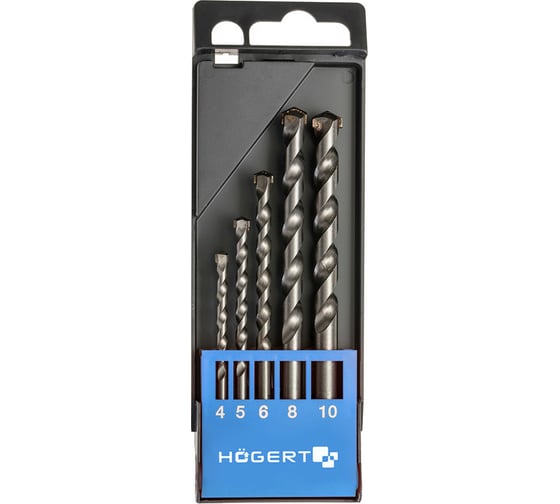 Изображение товара Набор сверл по бетону 5 шт HOEGERT TECHNIK HT6D378