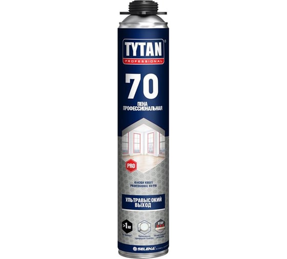 Изображение товара Профессиональная монтажная пена с увеличенным выходом TYTAN PROFESSIONAL 70 18535, 870 мл 276985