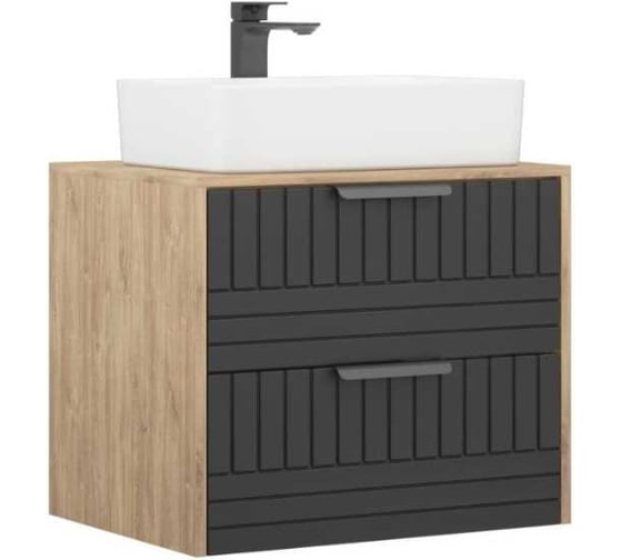 Изображение товара Тумба Corozo Инди 60, дуб канзас/графит, Сомо 60/Стандарт 60/Олимпия 56 SD-00001360