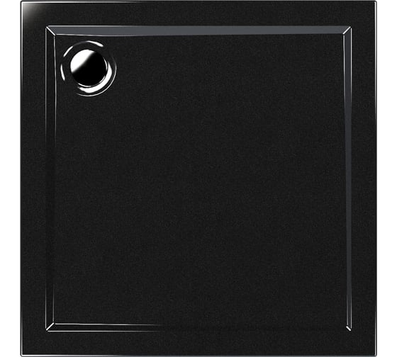Изображение товара Акриловый душевой поддон Метакам Apart Black 1000x1000x140 4650208869938