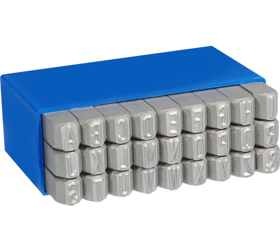 Изображение товара Набор латинских буквенных клейм MASUS 3 мм 10655