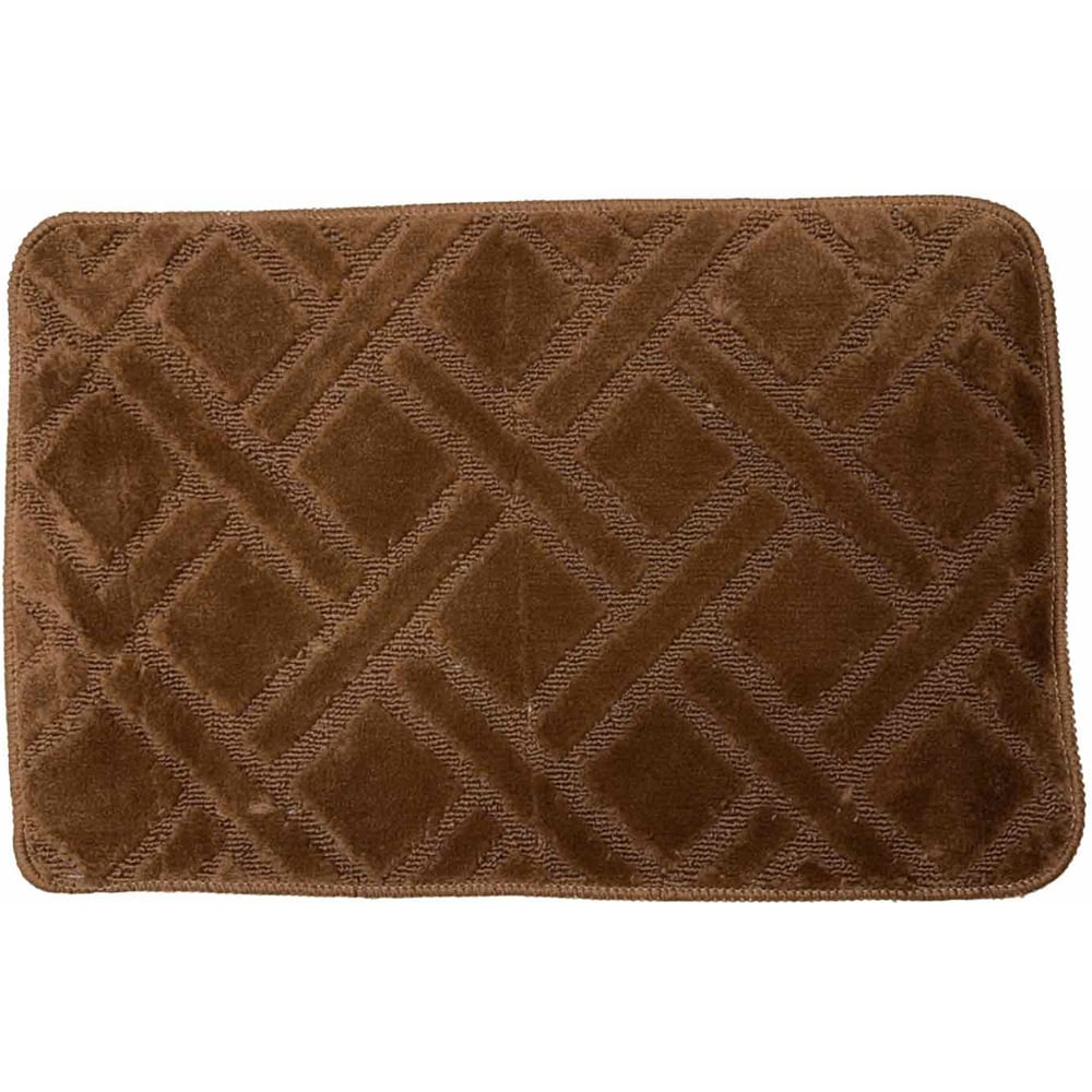 Изображение товара Коврик для ванной комнаты JOY HOME 40x60 арт. HYP24004 Клетка корич. 14719
