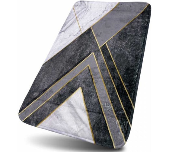 Изображение товара Коврик для ванной комнаты JOY HOME 50x80 Fresh Printed Мрамор сер. HYFP24005 14737