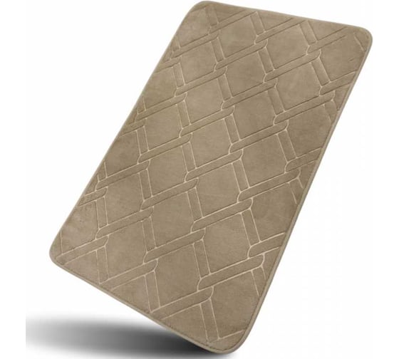 Изображение товара Коврик для ванной комнаты JOY HOME 50x80 Fresh Звенья песочный HYFE24002 camel 14726