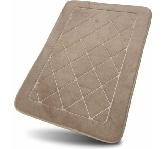 Изображение товара Коврик для ванной комнаты JOY HOME 50x80 Fresh Ромбы беж. HYFE24004 beige 14728