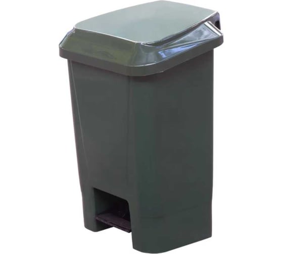 Изображение товара Мусорный контейнер Дигрус 30л с педалью и пакетодержателем, зеленый К-30ПП-З/Д