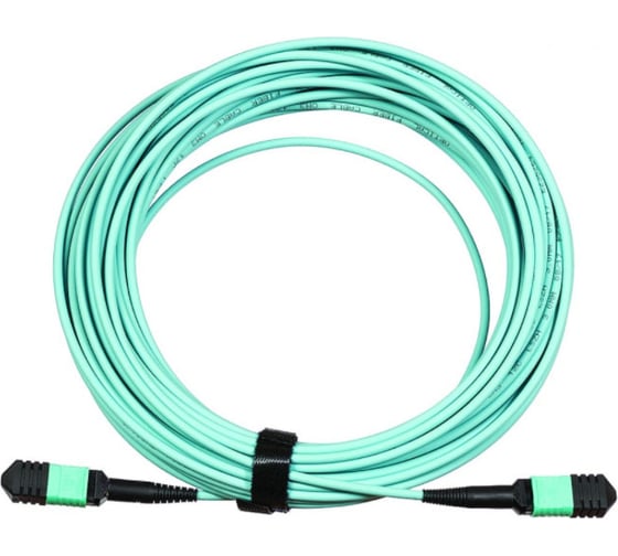 Изображение товара Кабельная сборка LANMASTER MPO-MPO, 12 волокон OM3, тип B (Key Up-Key Up), низкие потери LAN-12M-12M/OM3B-20