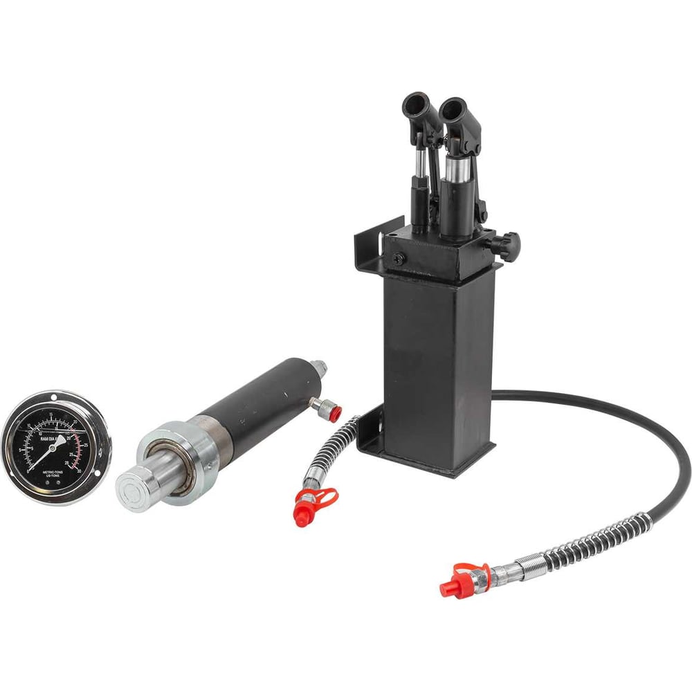 Изображение товара Цилиндр гидравлический Forsage для пресса 20т в комплекте со станцией гидравлической и манометром F-0100-3W(52573)