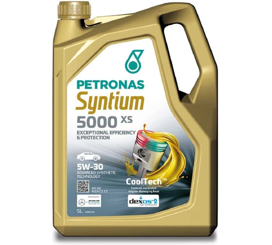 Изображение товара Моторное масло PETRONAS SYNTIUM 5000 XS синт. 5W30, 5 л. (MADE IN ITALY) 70956M12EU