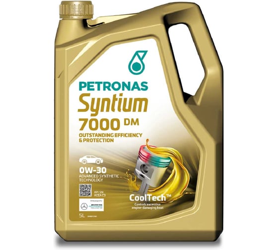 Изображение товара Моторное масло PETRONAS SYNTIUM 7000 DM синт. 0W30, 5 л. (MADE IN ITALY) 70662M12EU