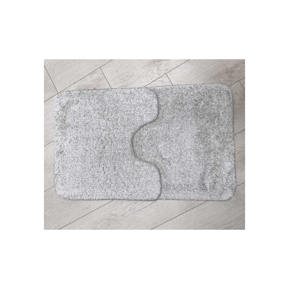 Комплект ковриков для ванной комнаты JOY HOME 50x80 и 50/50 HY2310057-1 Амели серый 14757