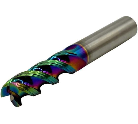 Изображение товара Фреза концевая твердосплавная TORNERI ц/х ф 10x30x75 мм z=3 по алюминию для черновой обработки Т026098