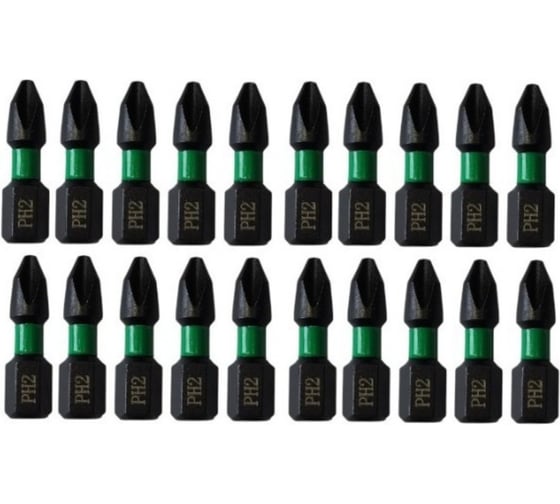 Изображение товара Бита EUROSTAR PH2 25 мм 1/4 для шуруповёрта и отверток 10 шт. АГ50061