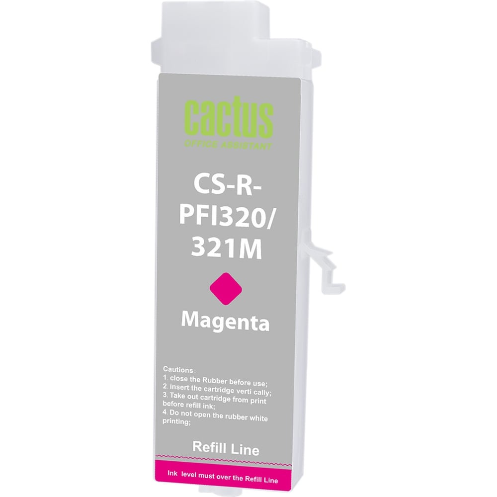 Изображение товара Картридж CACTUS CS-R-PFI320/321M пурпурный 260 мл для Canon imagePROGRAF T