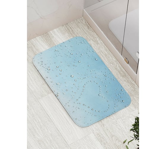 Изображение товара Коврик противоскользящий JoyArty "Сердце из капель" для ванной, сауны, бассейна, bath_19798