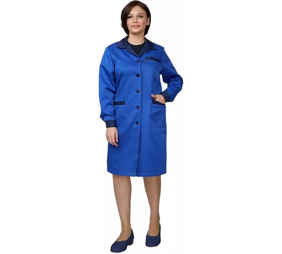 Изображение товара Халат женский Прабо Универсальный василёк/т.синий 88-92/158-164 (44/1) 30141