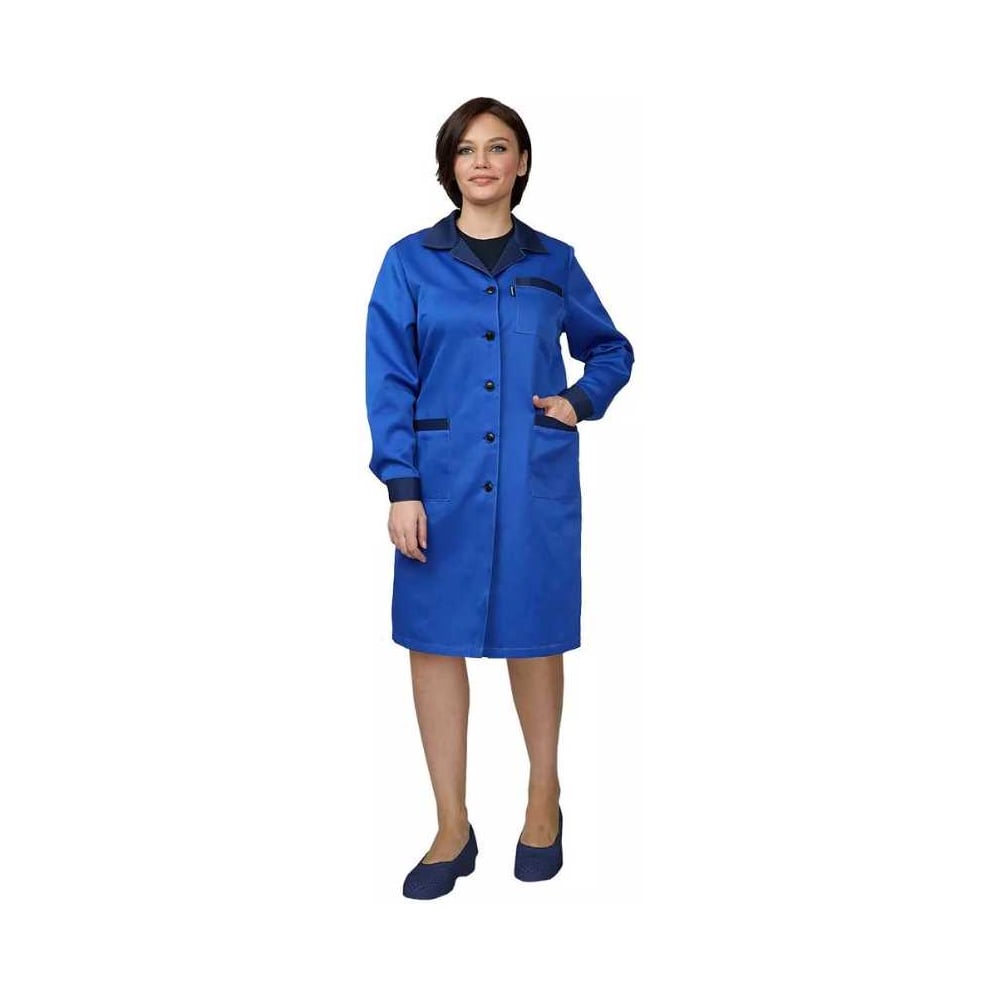 Изображение товара Халат женский Прабо Универсальный василёк/т.синий 88-92/170-176 (44/3) 30149