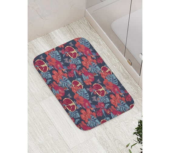 Изображение товара Коврик противоскользящий JoyArty "Мирные гранаты" для ванной, сауны, бассейна, bath_12279