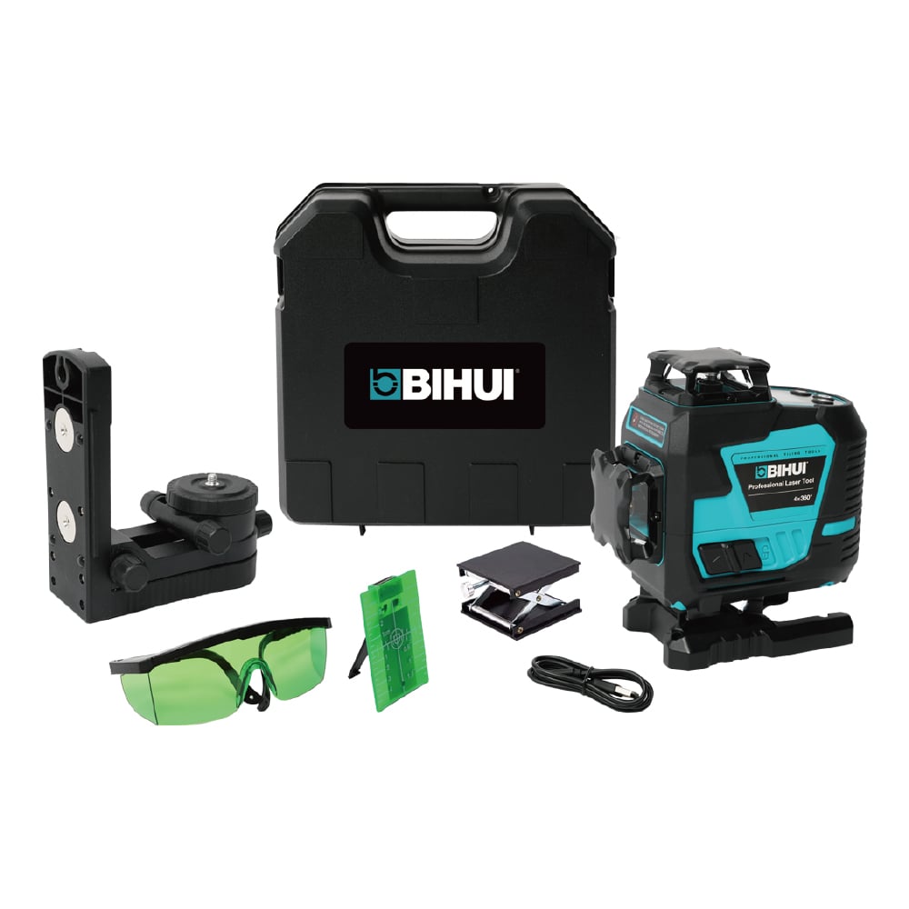 Изображение товара Профессиональный лазерный нивелир BIHUI 4 замкнутых плоскостей с 16 линиями