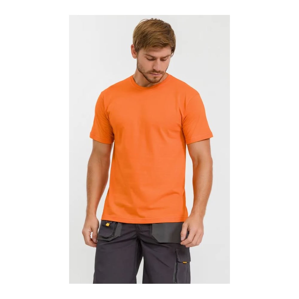Изображение товара Мужская футболка DOWELL оранжевый цвет размер M для повседневной носки
