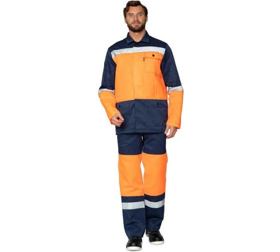 Изображение товара Костюм Прабо Трасса оранжевый/т.синий 104-108/182-188 (52/5) 13084