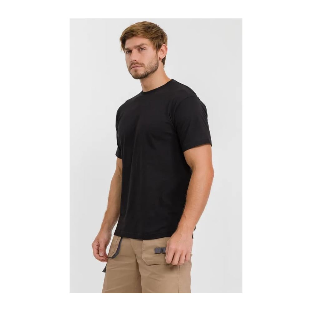 Изображение товара Мужская футболка DOWELL черная размер M 46-48 из 100% хлопка