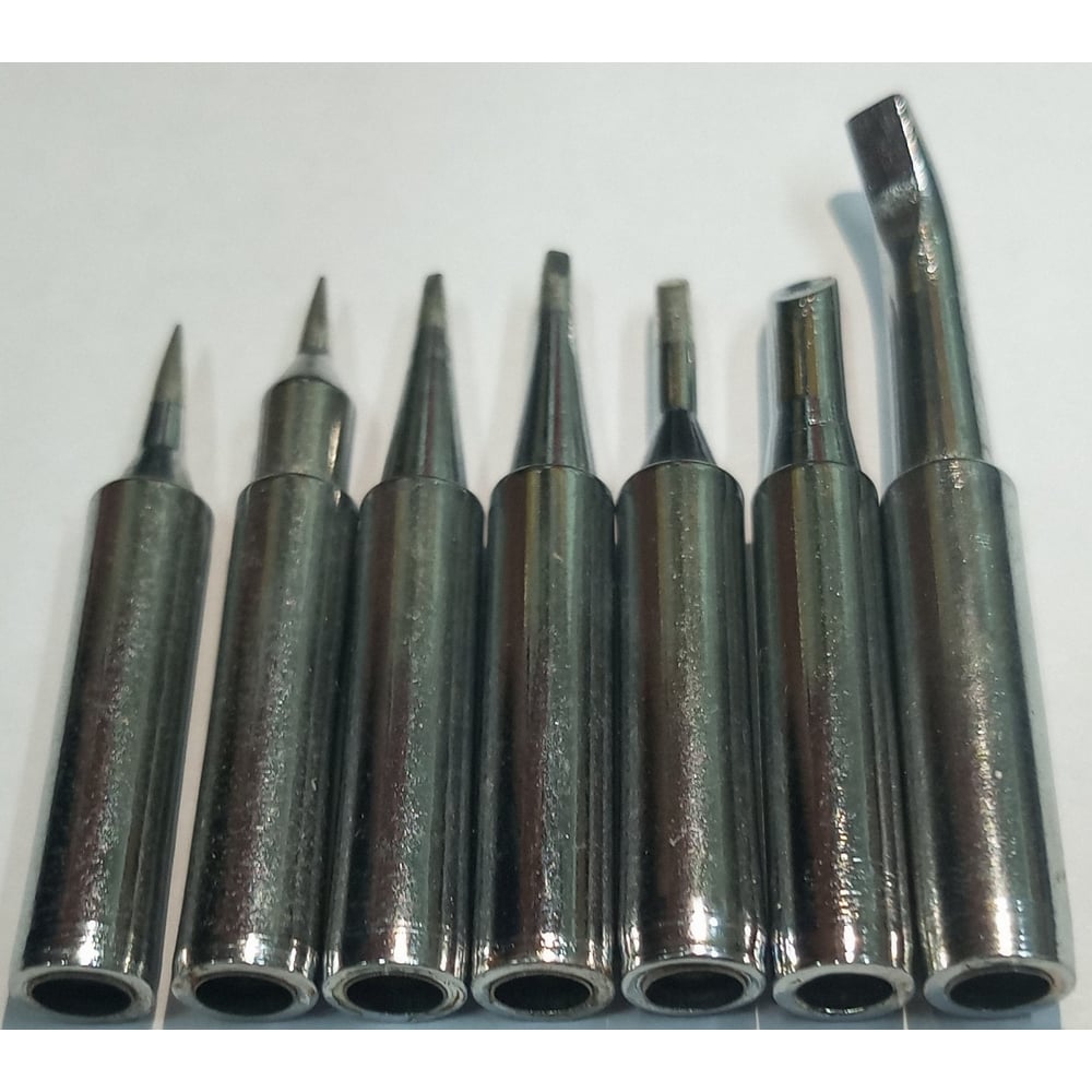 Изображение товара Набор жал для паяльника ELEMENT 7 штук 900-MT-1,2D,1.6D,2C,2M,H(L).S4.SI