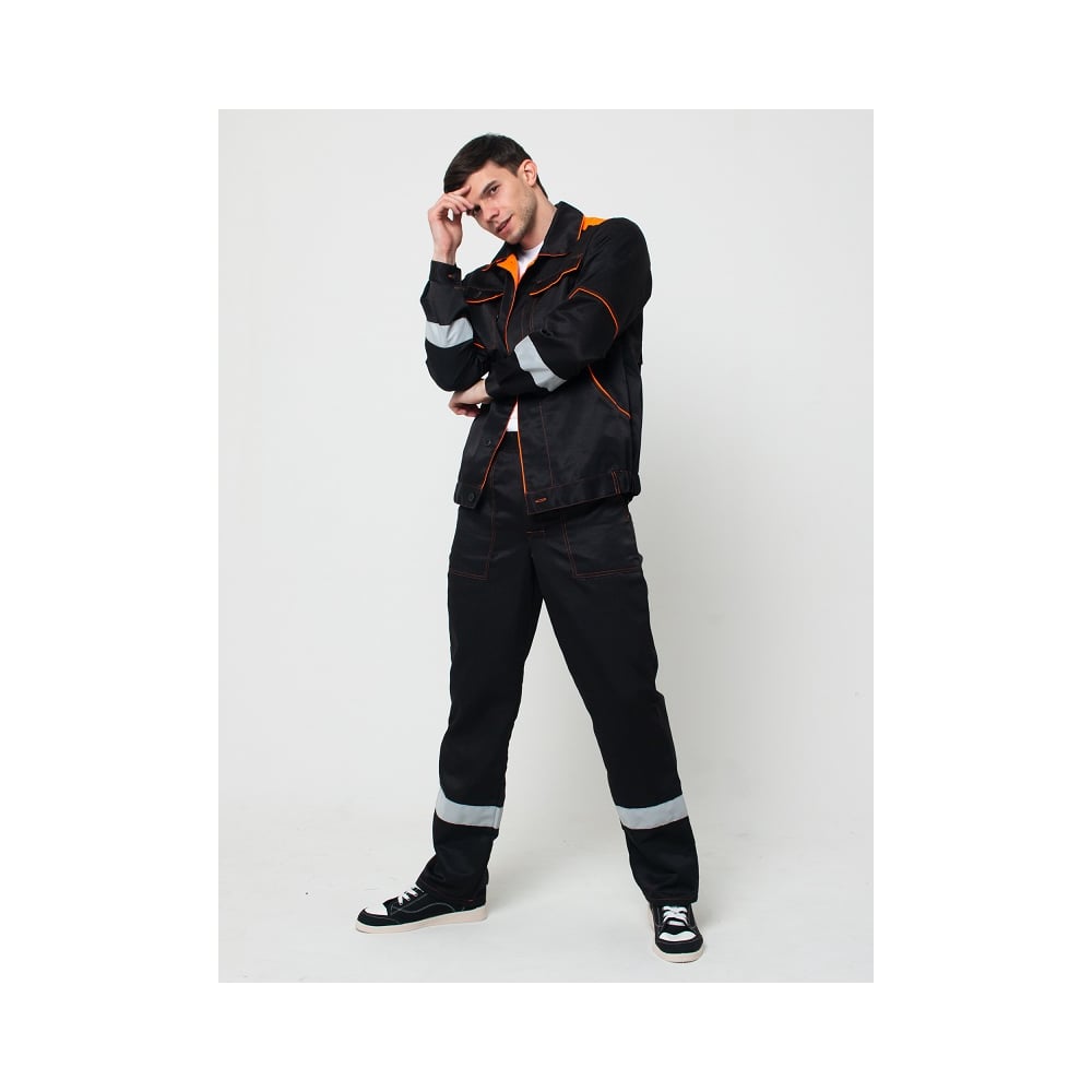 Изображение товара Костюм двойка мужской ООО ГУП Бисер Мотор NEW защитный с световозвращающей полосой