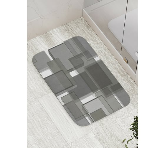 Изображение товара Коврик противоскользящий JoyArty "Наложение прямоугольников" для ванной, сауны, бассейна, bath_35266