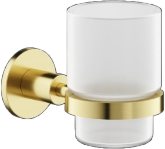 Изображение товара Держатель для зубных щеток Sancos Base брашированное золото, PVD покрытие SC9030BG