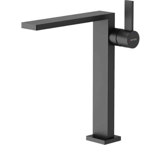 Изображение товара Смеситель для раковины Sancos Linn высокий черный матовый, арт. SC9020MB