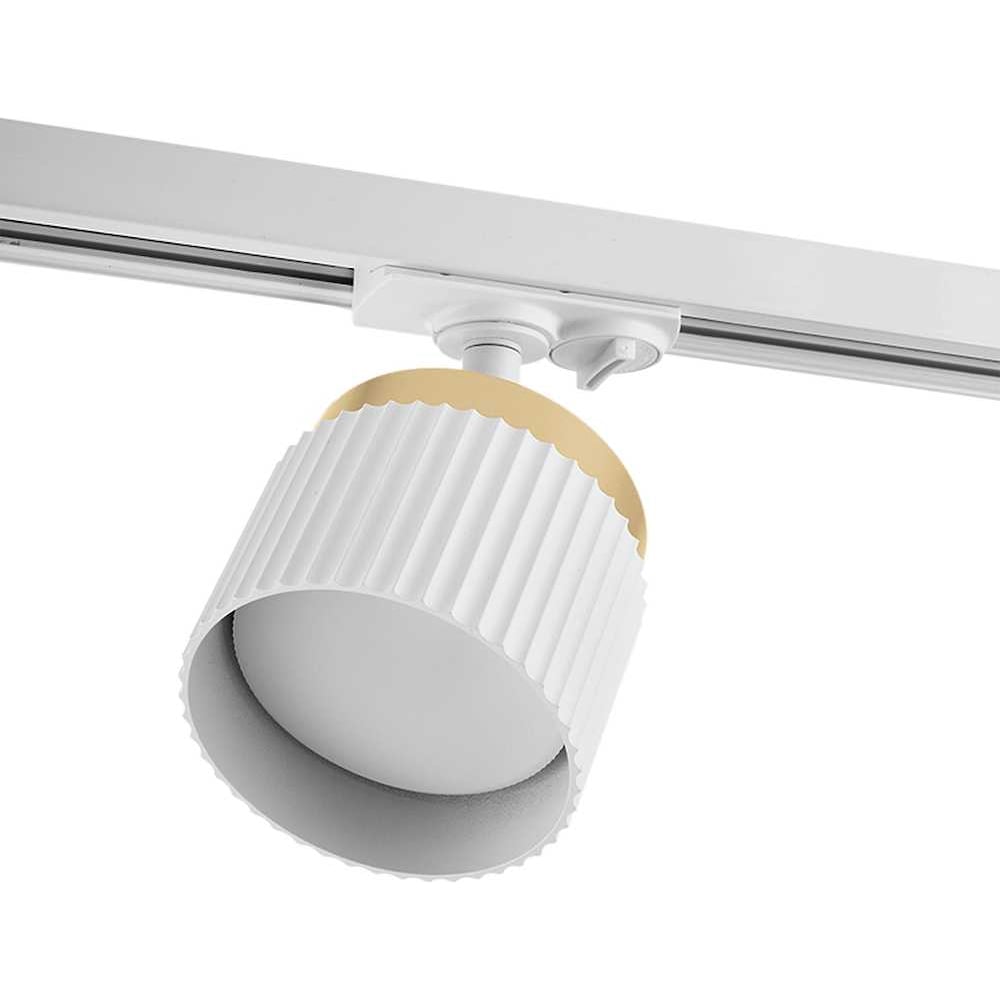 Изображение товара Трековый светильник WOLTA MUSE GX53 белый золото современный дизайн