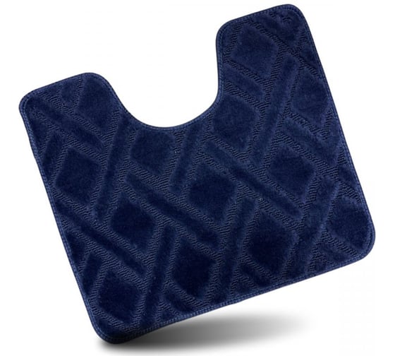 Изображение товара Коврик для туалета JOY HOME 40/50 арт. HYP24004 Клетка голуб. 14722