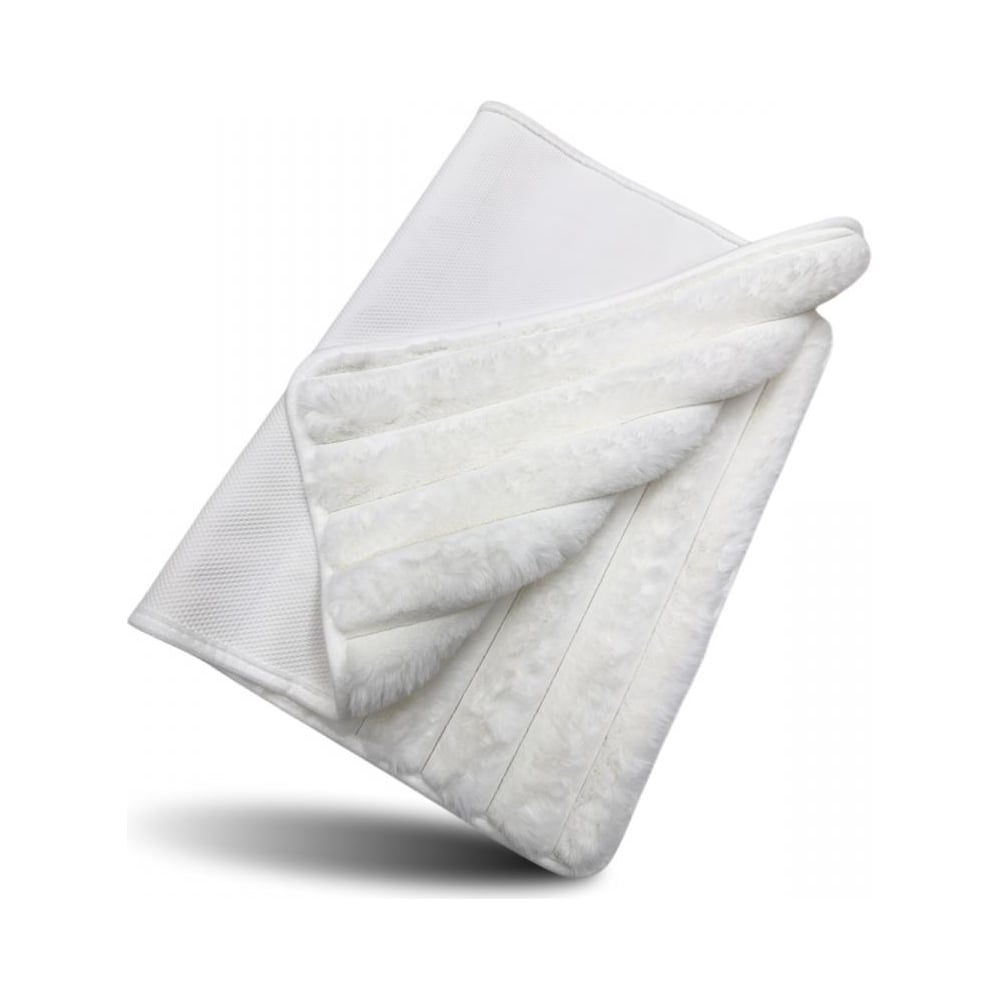 Изображение товара Плюшевый коврик JOY HOME 60/100 My Bunny Волны белый противоскользящий