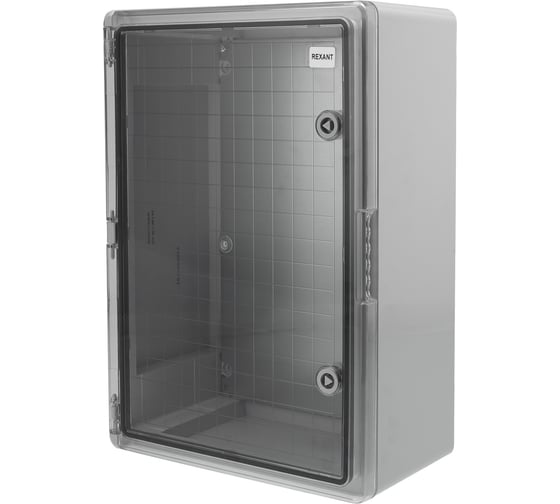 Изображение товара Корпус пластиковый REXANT ЩМПп с прозрачной дверцей и монтажной панелью 500x350x190мм, АБС, УХЛ1, IP65 11-0415