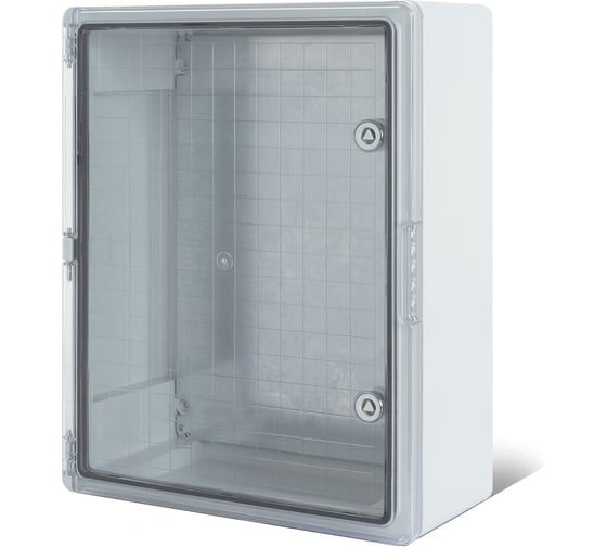 Изображение товара Корпус пластиковый REXANT ЩМПп с прозрачной дверцей и монтажной панелью 400x300x220мм, АБС, УХЛ1, IP65 11-0413