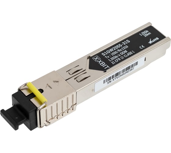 Изображение товара Комплект модулей SFP XBIT 1G WDM SC 11dB 1550нм/1310нм 20км 2 шт S1GW2055-31/55K2
