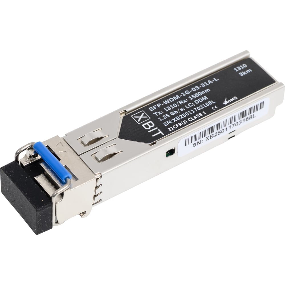 Изображение товара Комплект оптических модулей SFP XBIT 1G WDM 3км LC 1550/1310 нм 2 шт