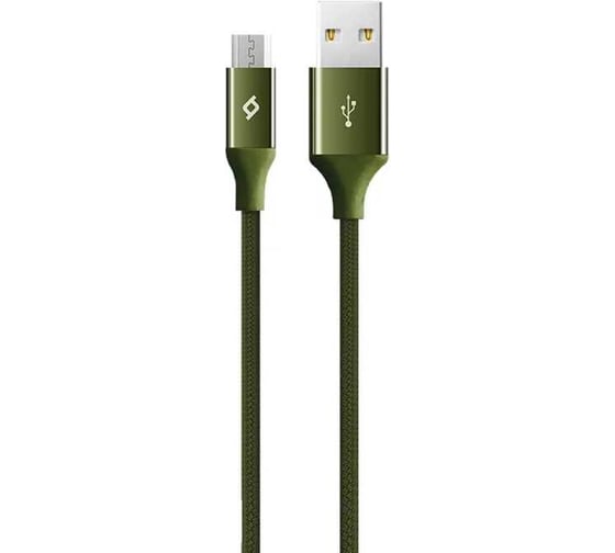 Изображение товара Кабель TTEC AlumiCable Micro USB Charge/Data Cable. Длина: 120см. Цвет: хаки зеленый 2DK11HY