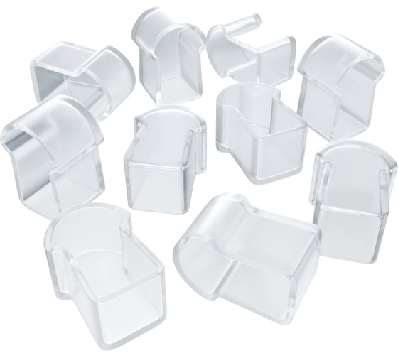 Изображение товара Комплект заглушек пластиковых Apeyron для 17-49 неона RGB 220В, smd 5050, 80д/м, 10 шт 09-150