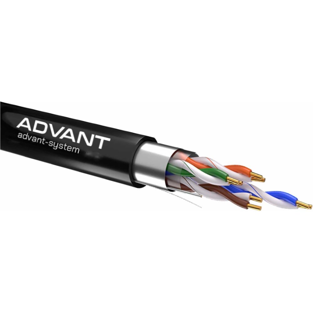 Изображение товара Кабель витая пара Advant ADV5e-F24PG категории 5е F/UTP 305м для сетей