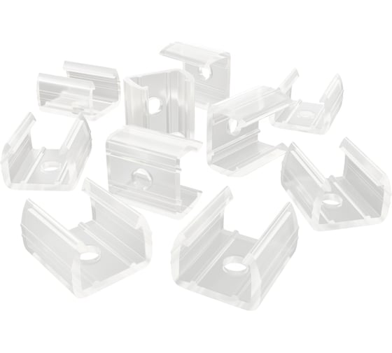 Изображение товара Комплект крепежей пластиковых Apeyron для 17-49 неона RGB 220В, smd 5050, 80д/м, 10х18мм, 10 шт 09 09-151